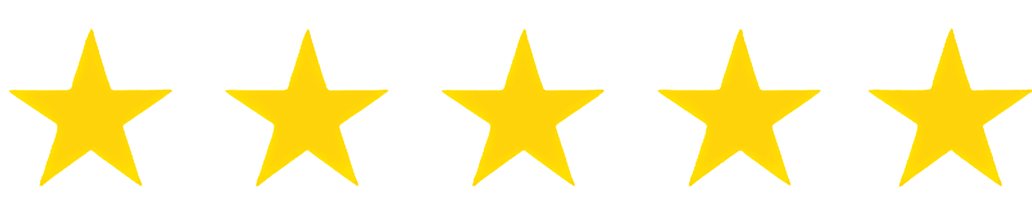Row of five yellow stars