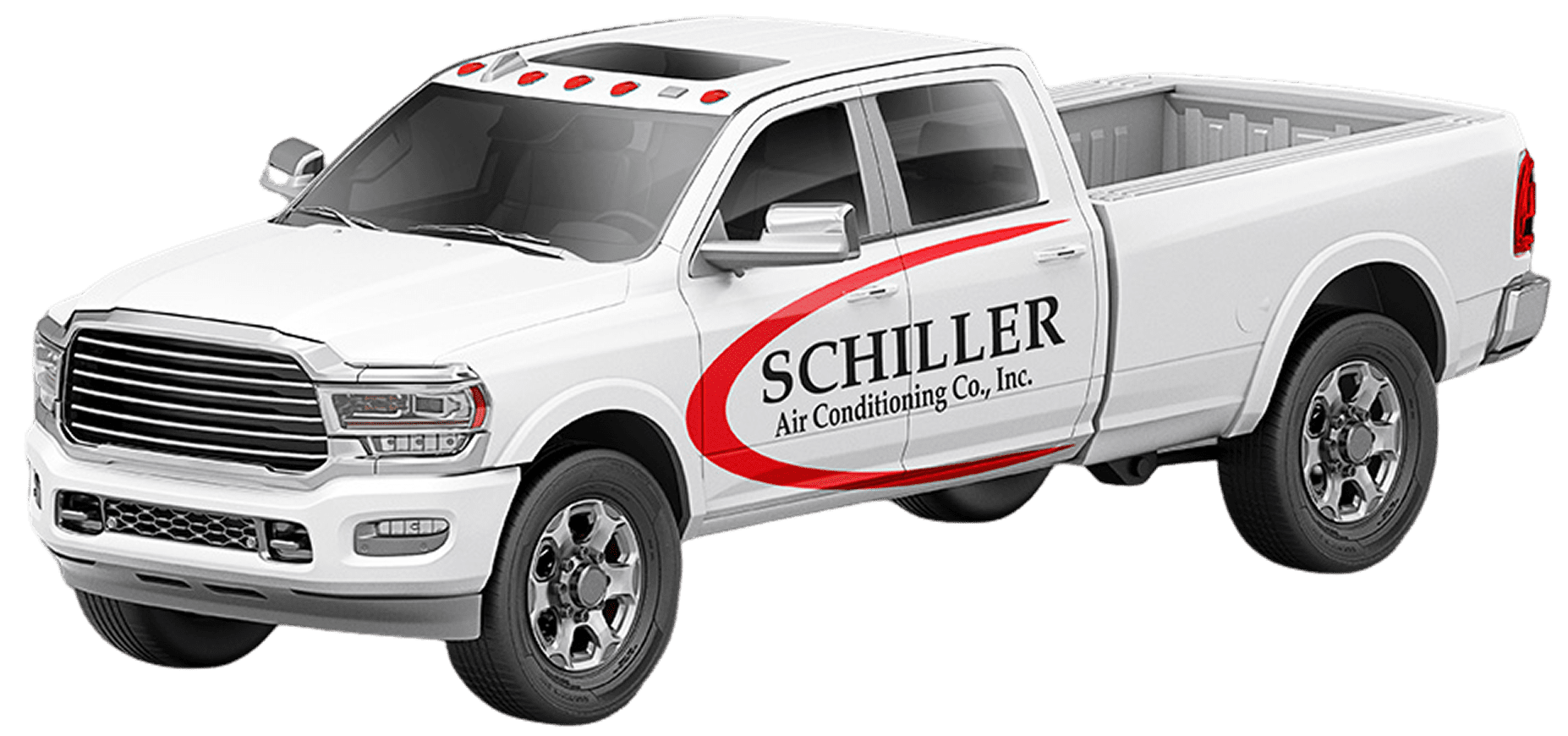 Commercial vehicle for air conditioning services.