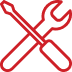 Maintenance tools graphic illustration